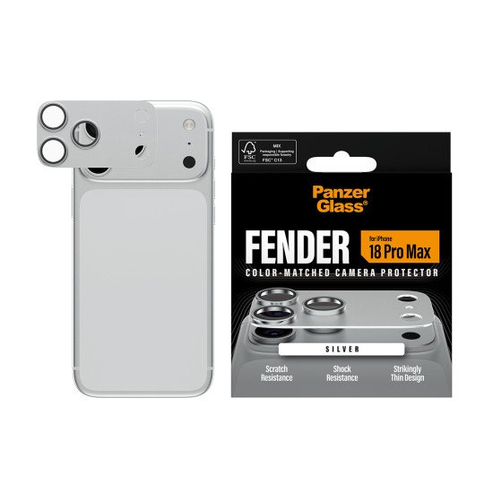 PanzerGlass ® Fender Camera Protector Silver iPhone 2026 Pro Max Protection d'écran transparent 1 pièce(s)