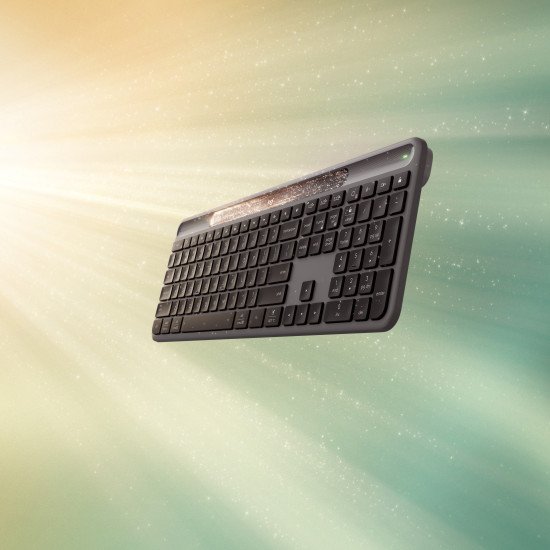 Logitech Signature Slim Solar+ K980 clavier Universel RF sans fil + Bluetooth QWERTY Italien Graphite