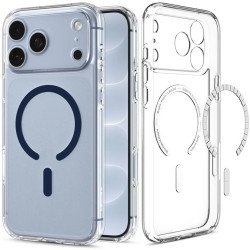Spigen iPhone 2026 Pro Max/ 17 Pro Max Ultra Hybrid MagFit Clear Deep Blue coque de protection pour téléphones portables Housse