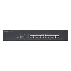 GS-1208P Non-géré Gigabit Ethernet (10/100/1000) Connexion Ethernet POE 1U Noir