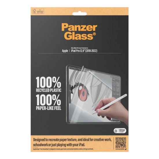 PanzerGlass ® GraphicPaper® Screen Protector iPad Pro 12.9'' (2018, 2020, 2021, 2022) | Ultra-Wide Fit Protection d'écran transparent Apple 1 pièce(s)