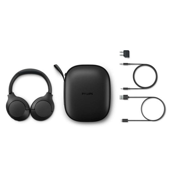 Philips TAH8506BK/00 écouteur/casque Écouteurs Sans fil Arceau Appels/Musique USB Type-C Bluetooth Noir