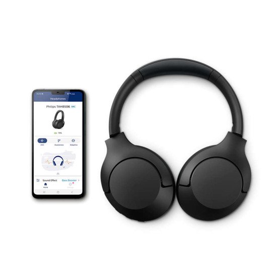 Philips TAH8506BK/00 écouteur/casque Écouteurs Sans fil Arceau Appels/Musique USB Type-C Bluetooth Noir