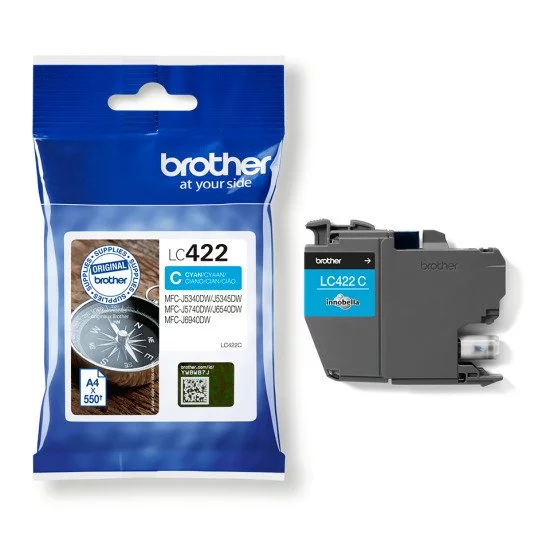 Brother LC-422C cartouche d'encre 1 pièce(s) Original Cyan Brother LC-422C cartouche d'encre 1 pièce(s) Original Cyan