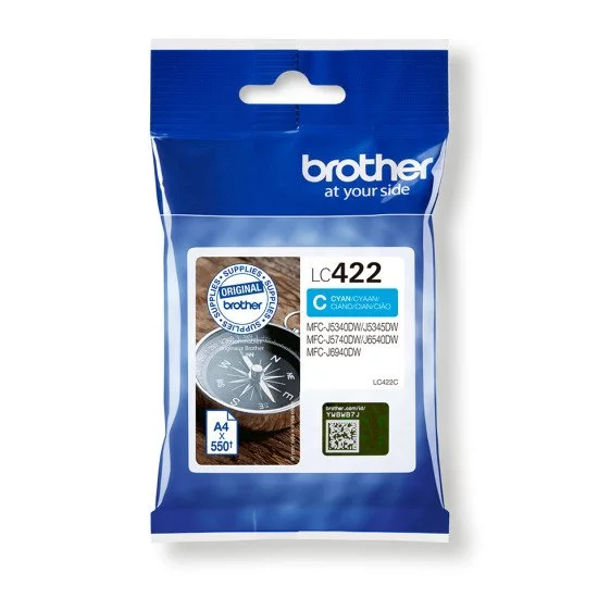 Brother LC-422C cartouche d'encre 1 pièce(s) Original Cyan Brother LC-422C cartouche d'encre 1 pièce(s) Original Cyan