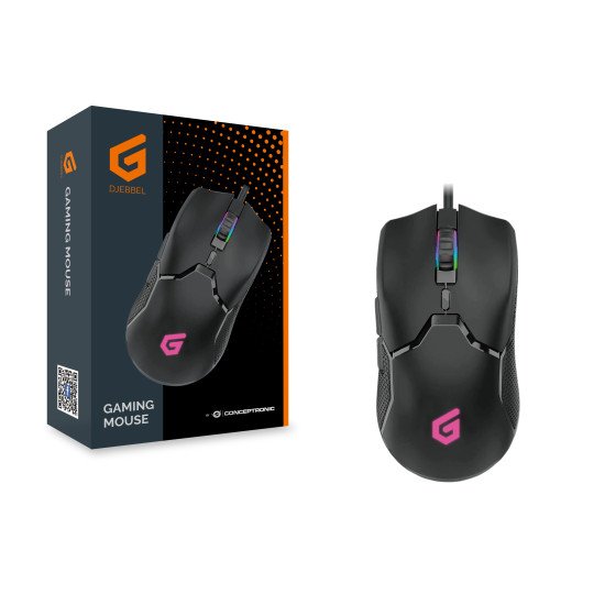 Conceptronic DJEBBEL05B souris Gaming Droitier USB Type-A Optique 7200 DPI
