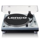 Lenco L-3809ME platine Tourne-disque à entraînement direct Bleu, Métallique Manuel