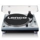 Lenco L-3809ME platine Tourne-disque à entraînement direct Bleu, Métallique Manuel