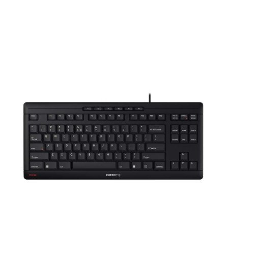 CHERRY STREAM KEYBOARD TKL clavier USB QWERTY Anglais Noir