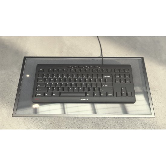 CHERRY STREAM KEYBOARD TKL clavier USB QWERTY Anglais Blanc