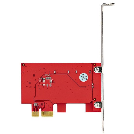 StarTech.com Carte PCI Express SATA 2 ports - Carte Contrôleur PCIe SATA - 6Gbps - ASM1166 Non-RAID - Convertisseur PCI Express 3.0 vers SATA - Connecteurs SATA Empilés - Carte d'Extension SATA