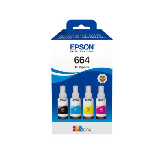 Epson C13T66464A cartouche d'encre 4 pièce(s) Compatible Noir, Cyan, Magenta, Jaune