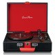 Lenco TT-110 Tourne-disque entraîné par courroie Noir, Rouge