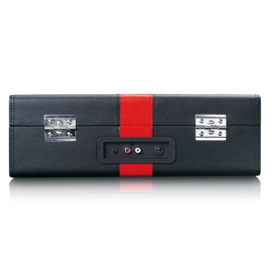 Lenco TT-110 Tourne-disque entraîné par courroie Noir, Rouge