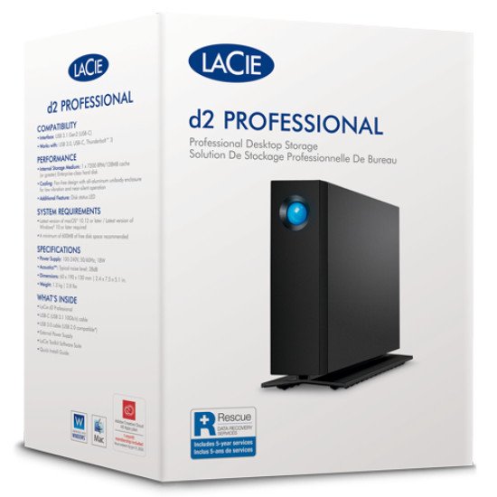 LaCie STHA24000800 disque dur externe 24 To Noir