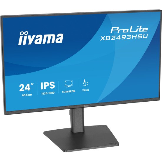 iiyama ProLite XB2493HSU-B1 écran PC 60,5 cm (23.8") 1920 x 1080 pixels Full HD LED Noir