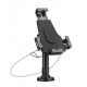 Manhattan Support de bureau pour iPad et tablettes, verrouillable, montage mural possible, antivol, pour tablettes 7,9" à 10,5", rotation 360°, inclinaison ±70°, pivot 330°, noir