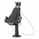 Manhattan Support de bureau pour iPad et tablettes, verrouillable, montage mural possible, antivol, pour tablettes 7,9" à 10,5", rotation 360°, inclinaison ±70°, pivot 330°, noir