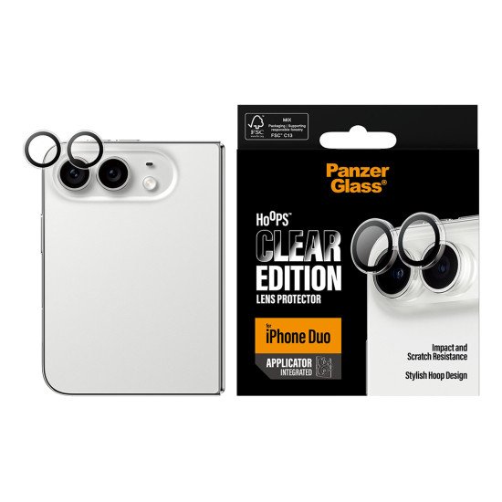 PanzerGlass PG84472 écran et protection arrière de téléphones portables Protecteur d'objectif caméra Apple 1 pièce(s)