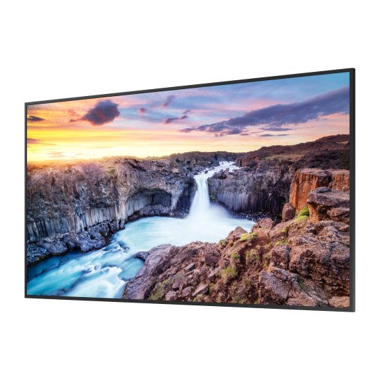 Samsung QH50B Panneau plat de signalisation numérique 127 cm (50") VA Wifi 700 cd/m² 4K Ultra HD Noir Intégré dans le processeur Tizen 6.5 24/7