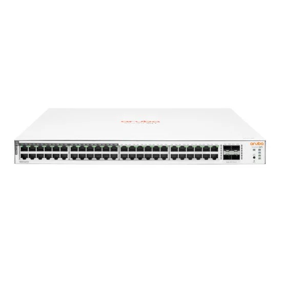 Aruba Instant On 1830 48G 24p Class4 PoE 4SFP 370W (x20) Géré L2 Gigabit Ethernet (10/100/1000) Connexion Ethernet POE 1U Aruba Instant On 1830 48G 24p Class4 PoE 4SFP 370W (x20) Géré L2 Gigabit Ethernet (10/100/1000) Connexion Ethernet POE 1U