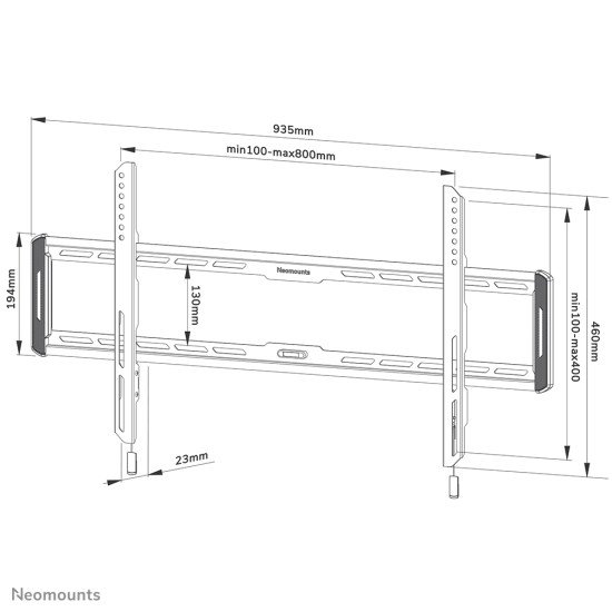 Neomounts by Newstar support mural pour tv