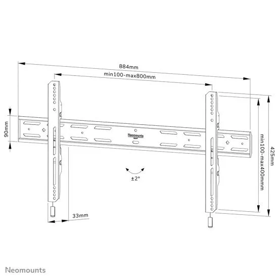 Neomounts by Newstar Select support mural pour tv Neomounts by Newstar Select support mural pour tv