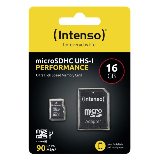 Intenso 3424470 mémoire flash 16 Go MicroSD UHS-I Classe 10