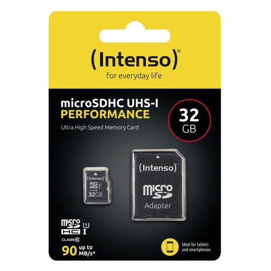 Intenso 3424480 mémoire flash 32 Go MicroSD UHS-I Classe 10