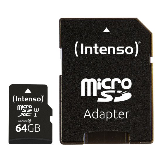 Intenso 3424490 mémoire flash 64 Go MicroSD UHS-I Classe 10