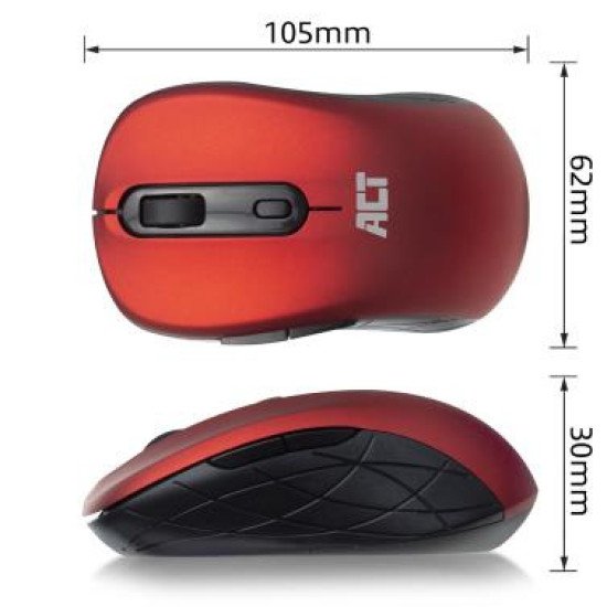 ACT AC5135 souris Ambidextre RF sans fil IR LED 1600 DPI