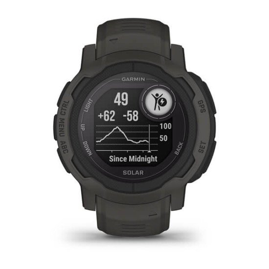 Garmin Instinct 2 Solar 2,29 cm (0.9") MIP 45 mm Graphite GPS (satellite)