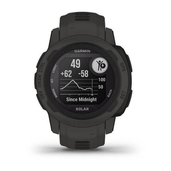 Garmin Instinct 2S Solar 2,01 cm (0.79") MIP 40 mm Graphite GPS (satellite)