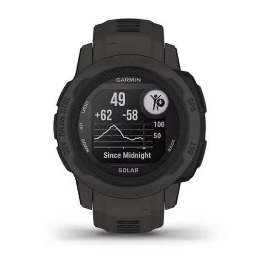 Garmin Instinct 2S Solar 2,01 cm (0.79") MIP 40 mm Graphite GPS (satellite) Garmin Instinct 2S Solar 2,01 cm (0.79") MIP 40 mm Graphite GPS (satellite)