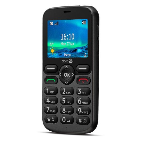 Doro 5860 6,1 cm (2.4") 112 g Noir Téléphone d'entrée de gamme