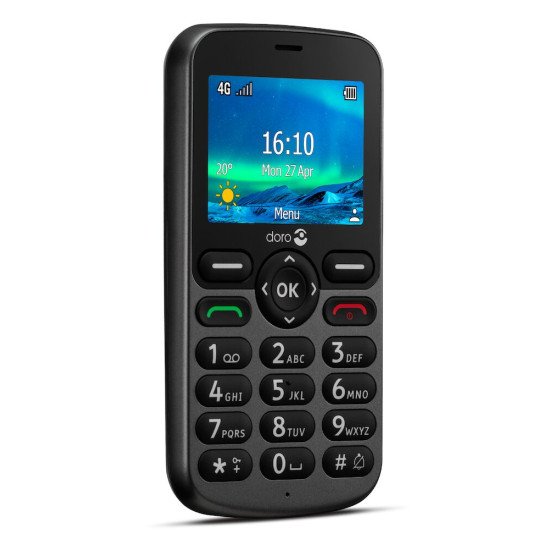 Doro 5860 6,1 cm (2.4") 112 g Noir Téléphone d'entrée de gamme