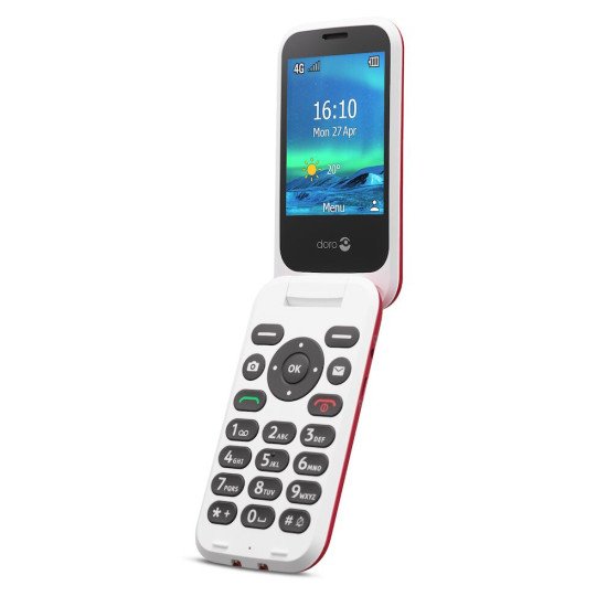 Doro 6820 7,11 mm (0.28") 117 g Rouge Téléphone pour seniors
