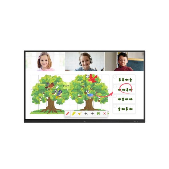 LG 65TR3PJ-B Panneau plat de signalisation numérique 165,1 cm (65") LED Wifi 390 cd/m² UHD+ Noir Écran tactile Android 8.0 16/7