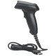 Manhattan Scanner de codes-barres CCD portable longue portée, USB, profondeur de lecture 500 mm, câble 1,5 m, lumière ambiante max. 10 000 lux, noir, garantie 3 ans