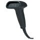 Manhattan Scanner de codes-barres CCD portable longue portée, USB, profondeur de lecture 500 mm, câble 1,5 m, lumière ambiante max. 10 000 lux, noir, garantie 3 ans