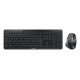 CHERRY Stream desktop ultimate clavier Souris incluse maison/bureau USB + RF Wireless + Bluetooth QWERTZ Allemand Noir