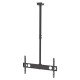 Manhattan Support plafond pour TV/moniteurs, pour écrans de 37" à 75", hauteur réglable 105–156 cm, Compatibilité VESA : de 200x200 à 800x400 mm (vérifiez les dimensions des quatre trous de fixation à l'arrière), charge max. 50 kg