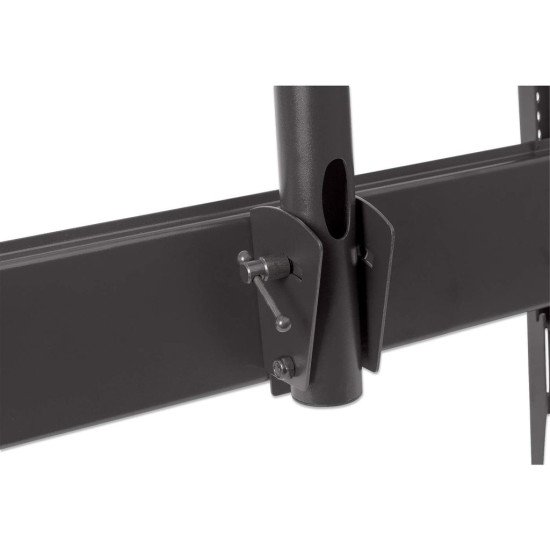 Manhattan Support plafond pour TV/moniteurs, pour écrans de 37" à 75", hauteur réglable 105–156 cm, Compatibilité VESA : de 200x200 à 800x400 mm (vérifiez les dimensions des quatre trous de fixation à l'arrière), charge max. 50 kg