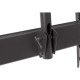 Manhattan Support plafond pour TV/moniteurs, pour écrans de 37" à 75", hauteur réglable 105–156 cm, Compatibilité VESA : de 200x200 à 800x400 mm (vérifiez les dimensions des quatre trous de fixation à l'arrière), charge max. 50 kg