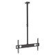 Manhattan Support plafond pour TV/moniteurs, pour écrans de 37" à 75", hauteur réglable 105–156 cm, Compatibilité VESA : de 200x200 à 800x400 mm (vérifiez les dimensions des quatre trous de fixation à l'arrière), charge max. 50 kg