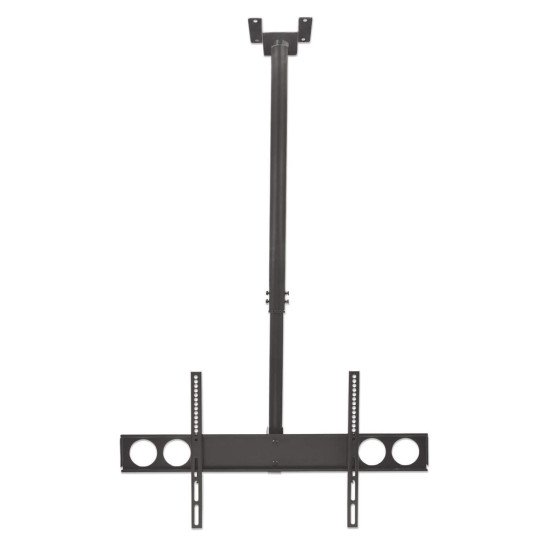 Manhattan Support plafond pour TV/moniteurs, pour écrans de 37" à 75", hauteur réglable 105–156 cm, Compatibilité VESA : de 200x200 à 800x400 mm (vérifiez les dimensions des quatre trous de fixation à l'arrière), charge max. 50 kg