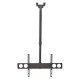Manhattan Support plafond pour TV/moniteurs, pour écrans de 37" à 75", hauteur réglable 105–156 cm, Compatibilité VESA : de 200x200 à 800x400 mm (vérifiez les dimensions des quatre trous de fixation à l'arrière), charge max. 50 kg