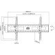 Manhattan Support mural pour TV/moniteurs (inclinable), écrans 37" à 75", Compatibilité VESA : de 200x200 à 800x400 mm (vérifiez les dimensions des quatre trous de fixation à l'arrière), charge max. 75 kg, noir