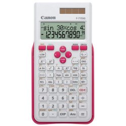 Canon F-715SG calculatrice Poche Calculatrice scientifique Rose, Blanc Canon F-715SG calculatrice Poche Calculatrice scientifique Rose, Blanc