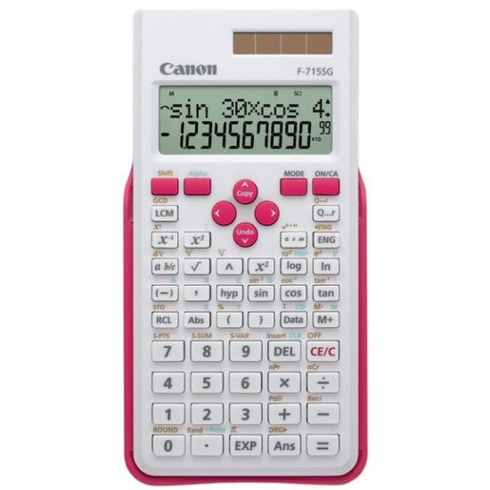 Canon F-715SG calculatrice Poche Calculatrice scientifique Rose, Blanc